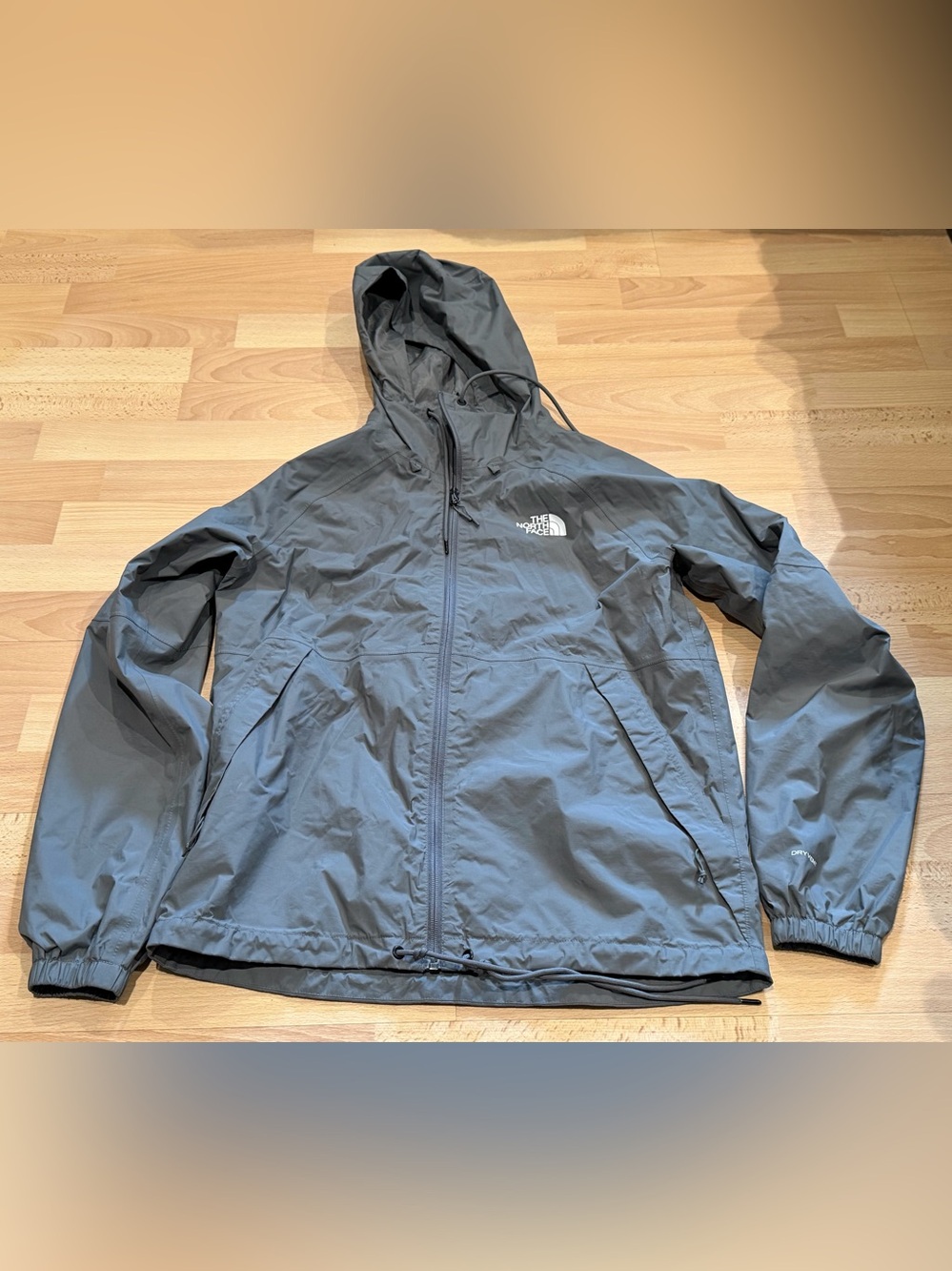 The North Face Gray Waterproof Hooded Jacket Small